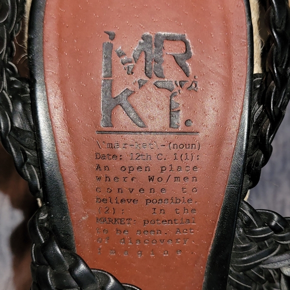 37 | MRKT | Triple Strap Espadrille Wedge Heels - Picture 7 of 10